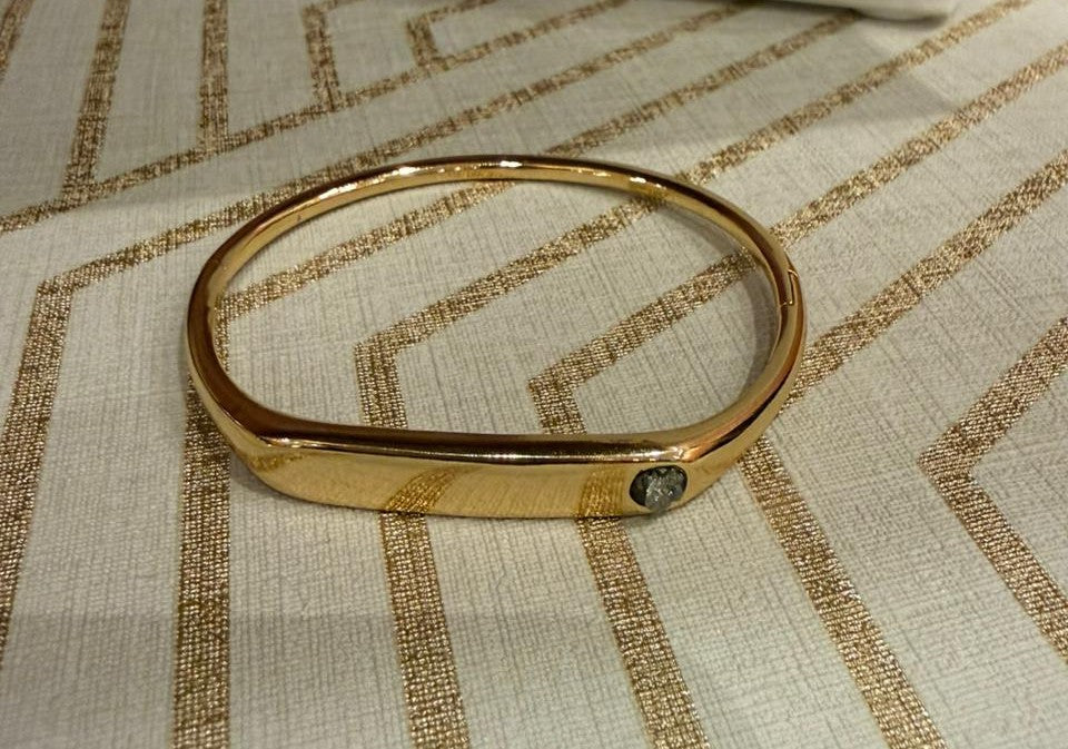 BRAZALETE ARTICULADO PIRITA DORADO
