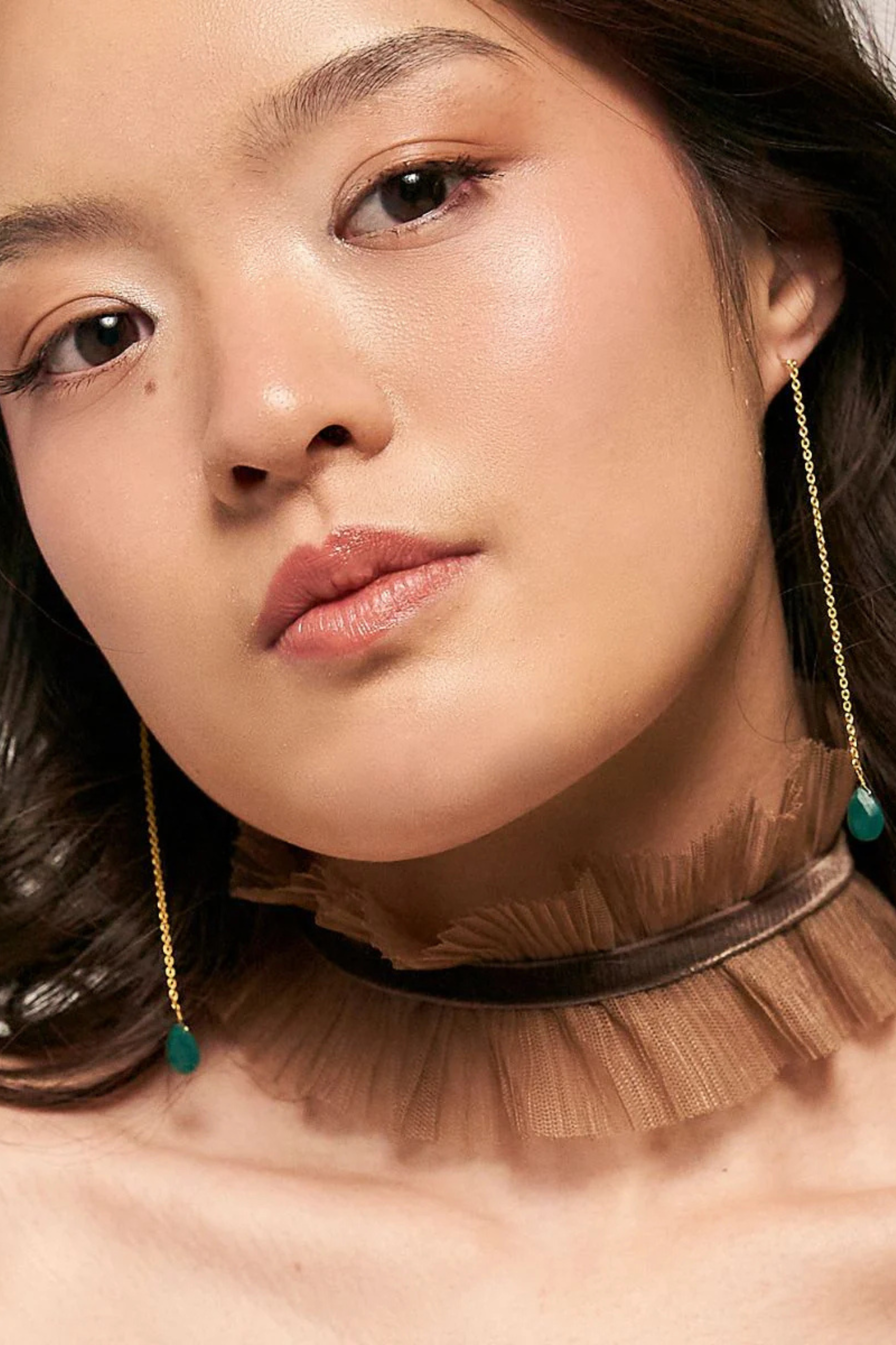 CHOKER TRIZTRIZ EUGENIA MARRÓN