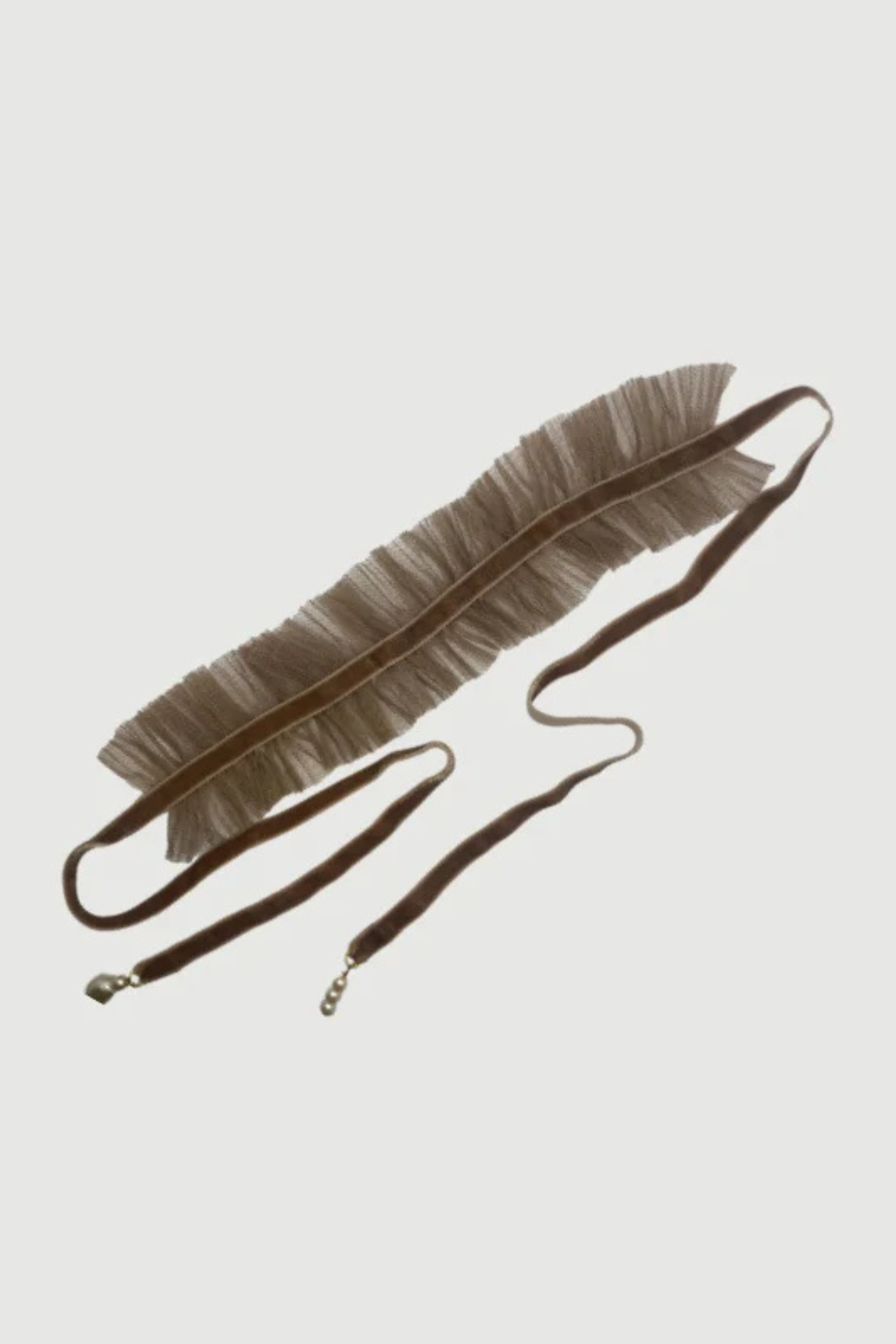 CHOKER TRIZTRIZ EUGENIA MARRÓN