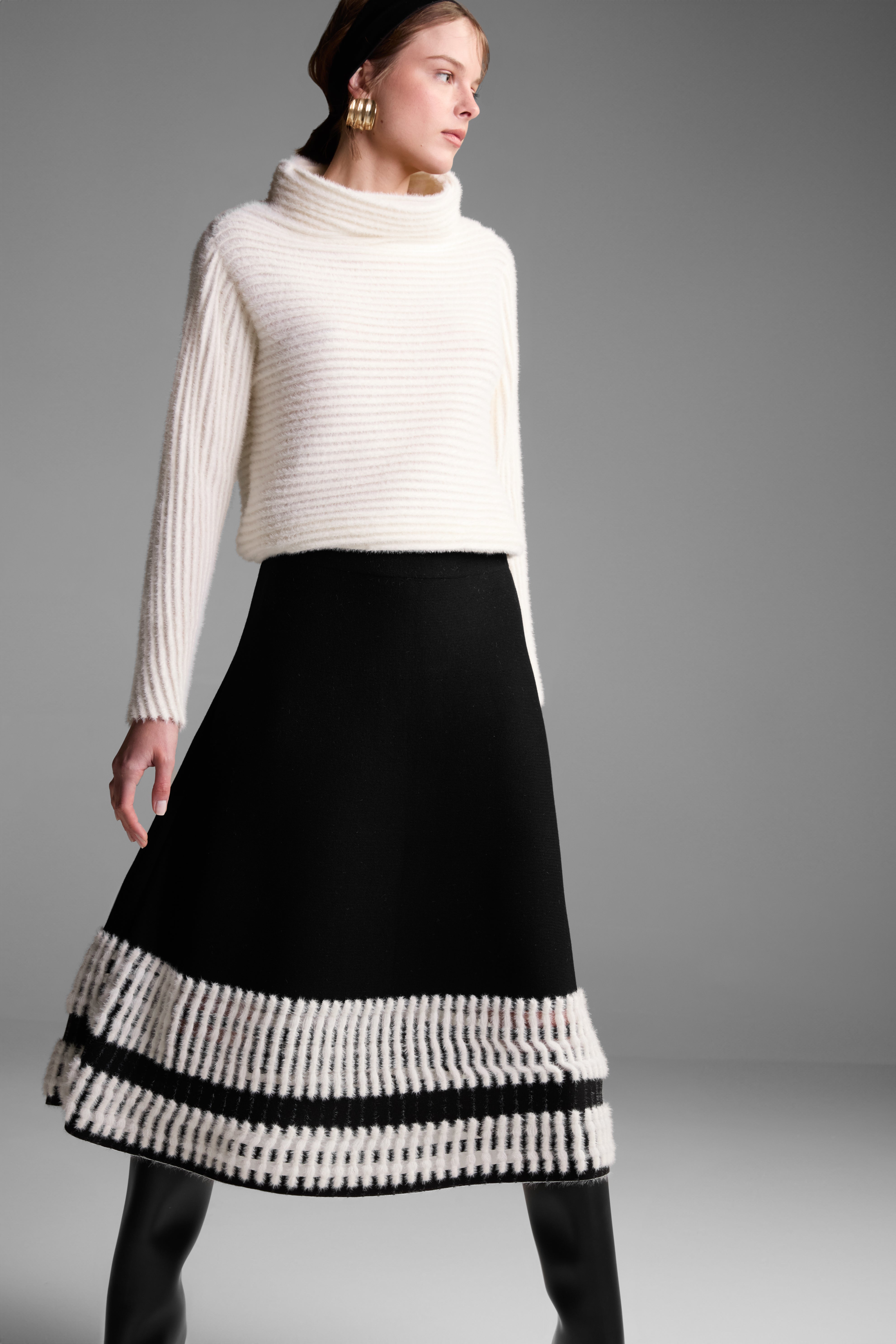 FALDA PUNTO MIDI FACTORY