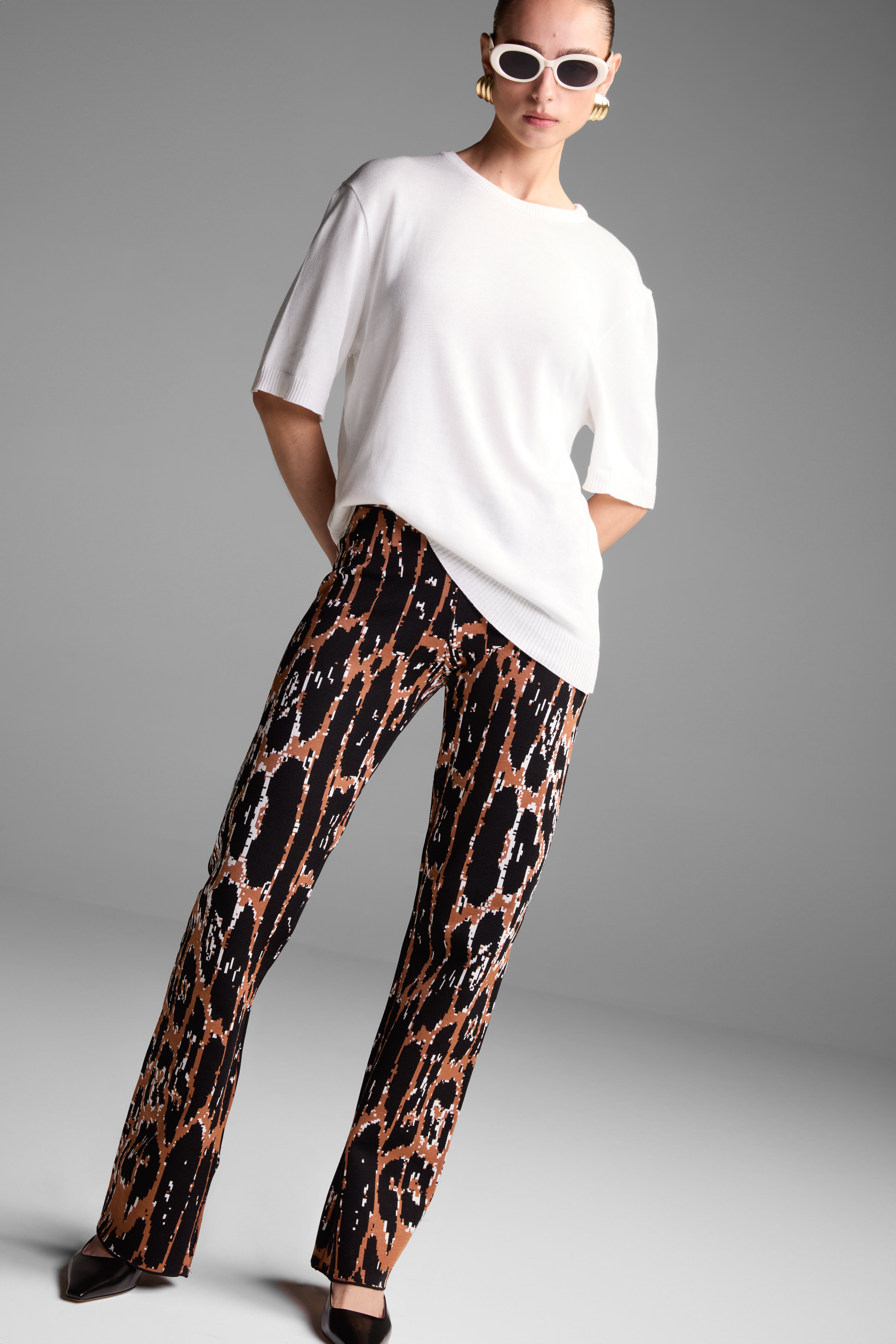 CONJUNTO PUNTO JACQUARD TOP & PANTALÓN PANTER