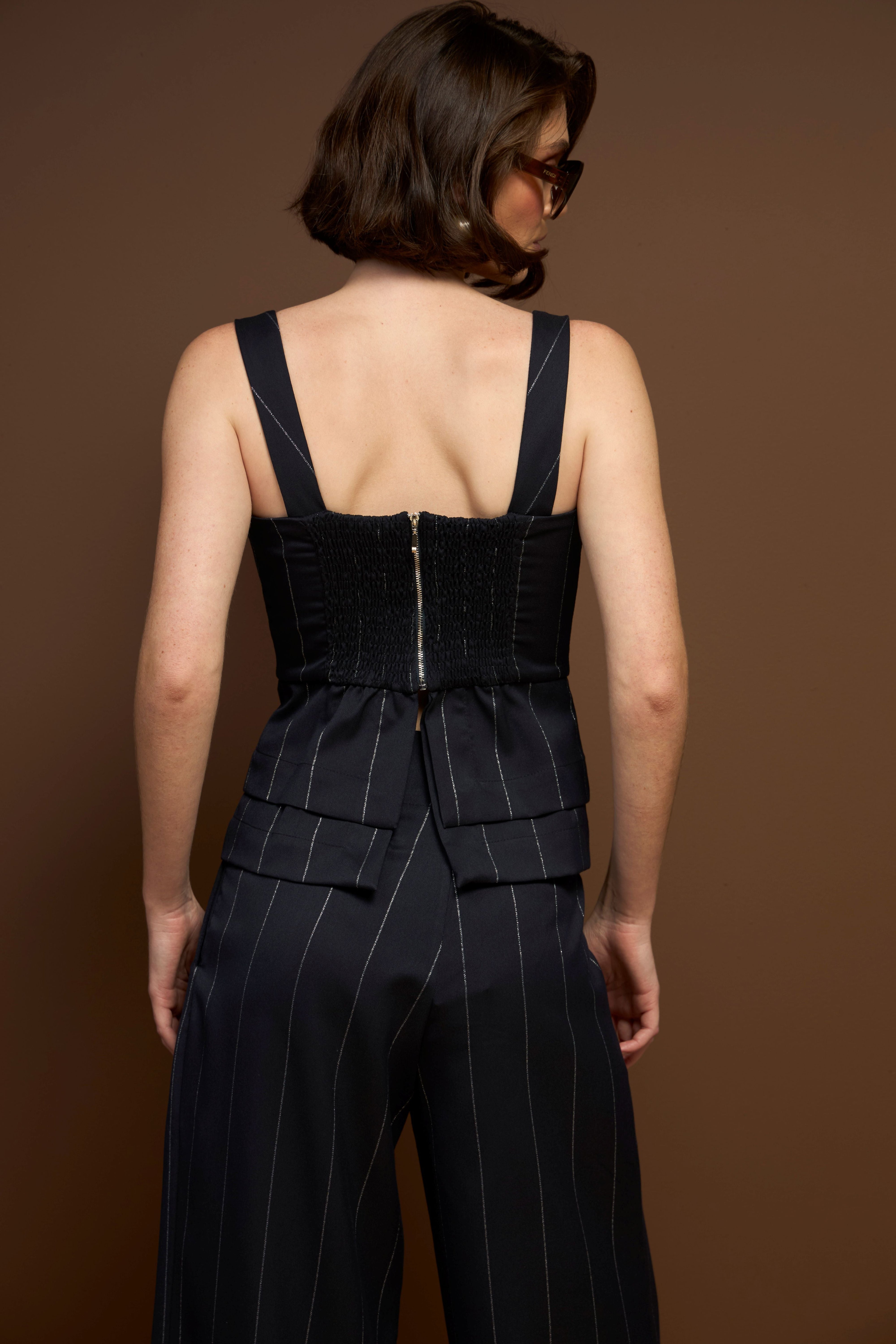 TOP GATSBY AZUL MARINO