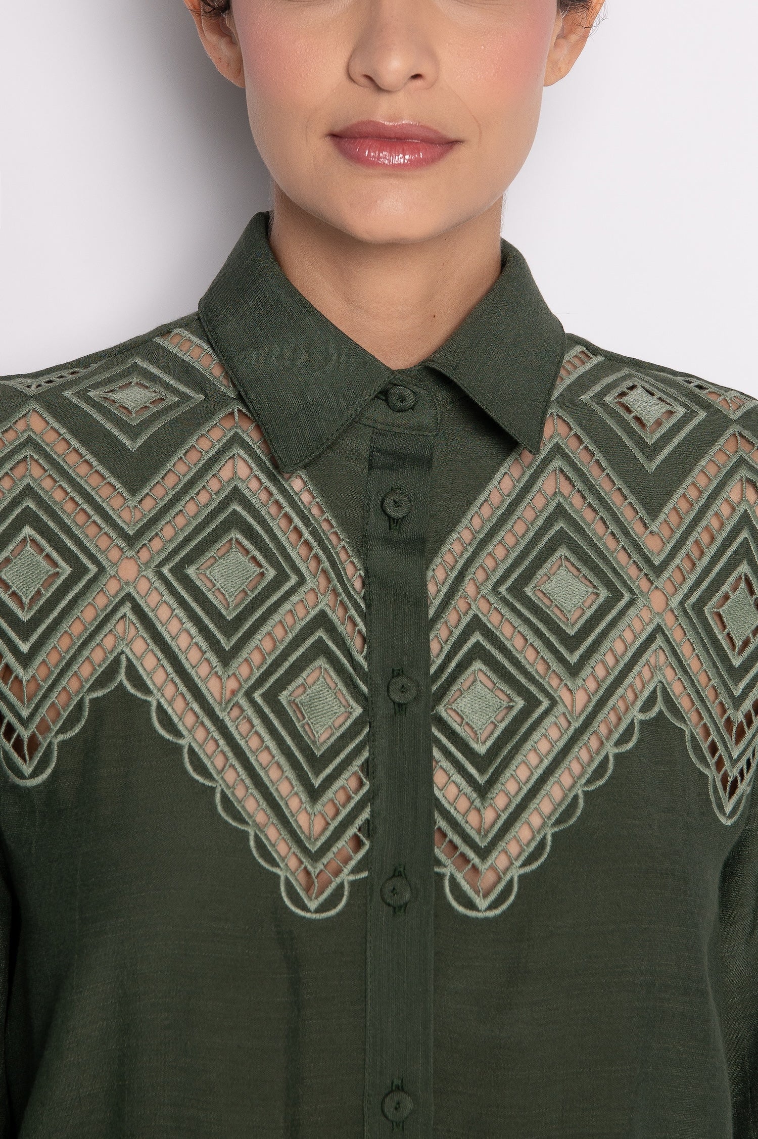 CAMISA CROPPED RICHELIEU PRISCI