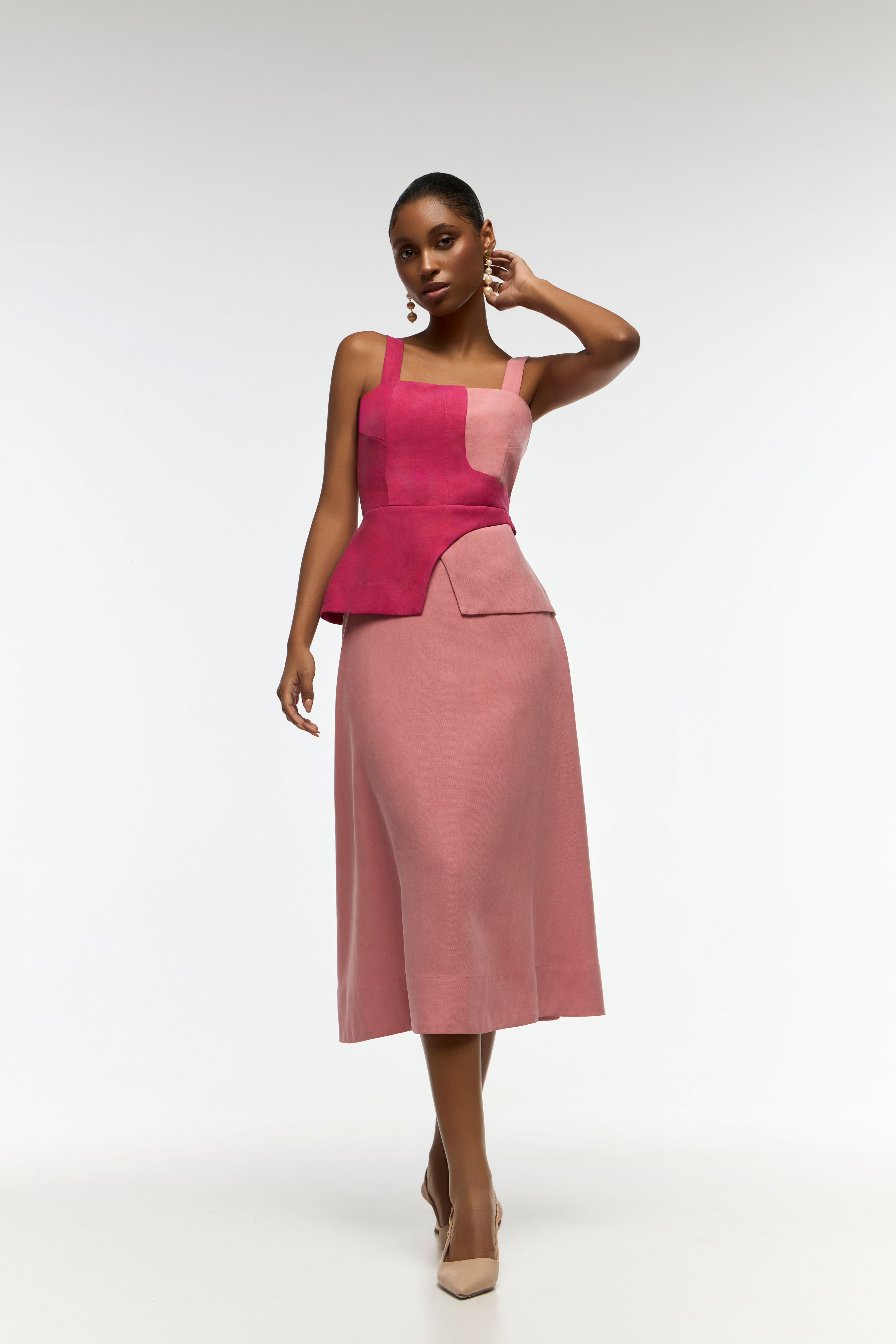 VESTIDO RITA BICOLOR