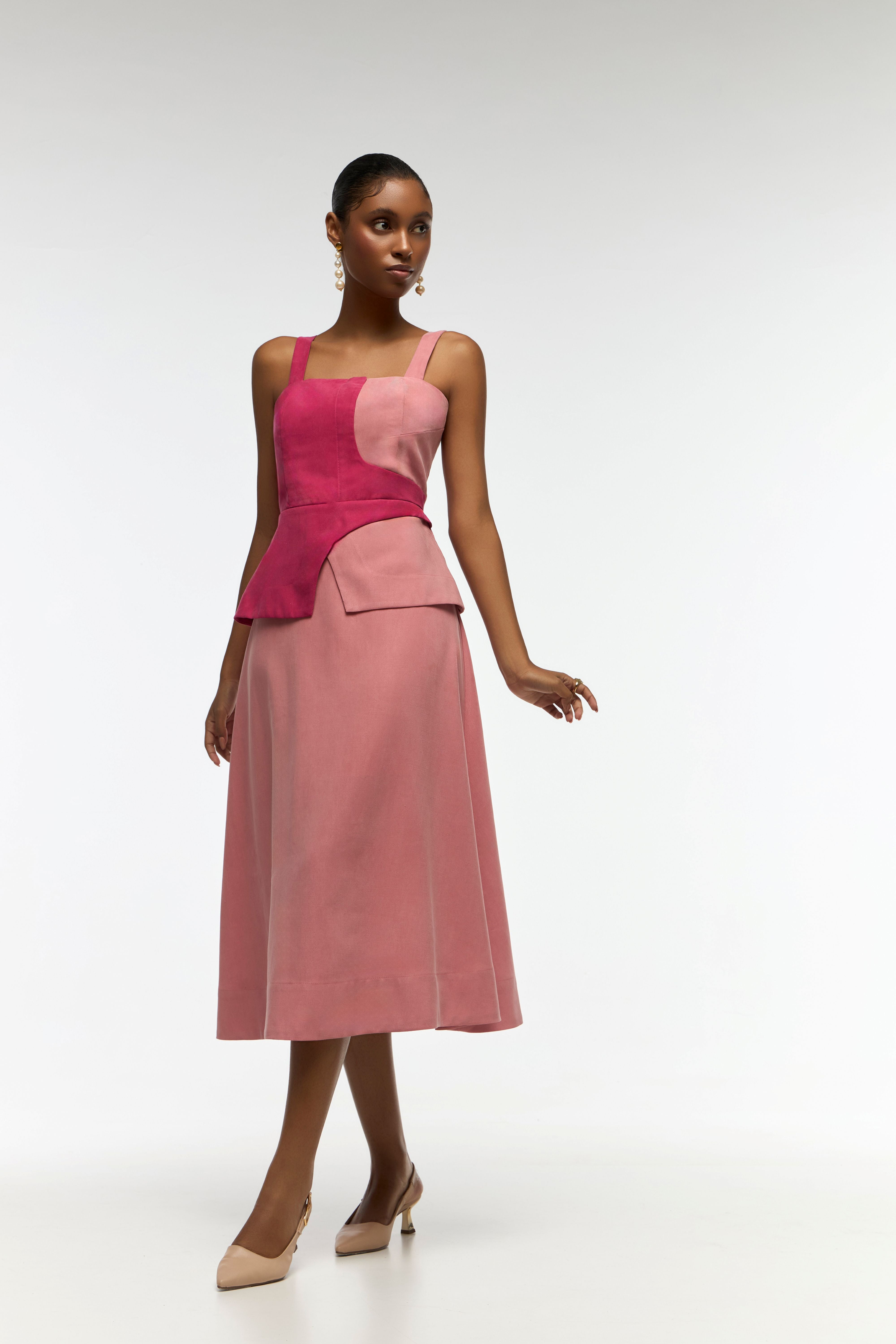 VESTIDO RITA BICOLOR