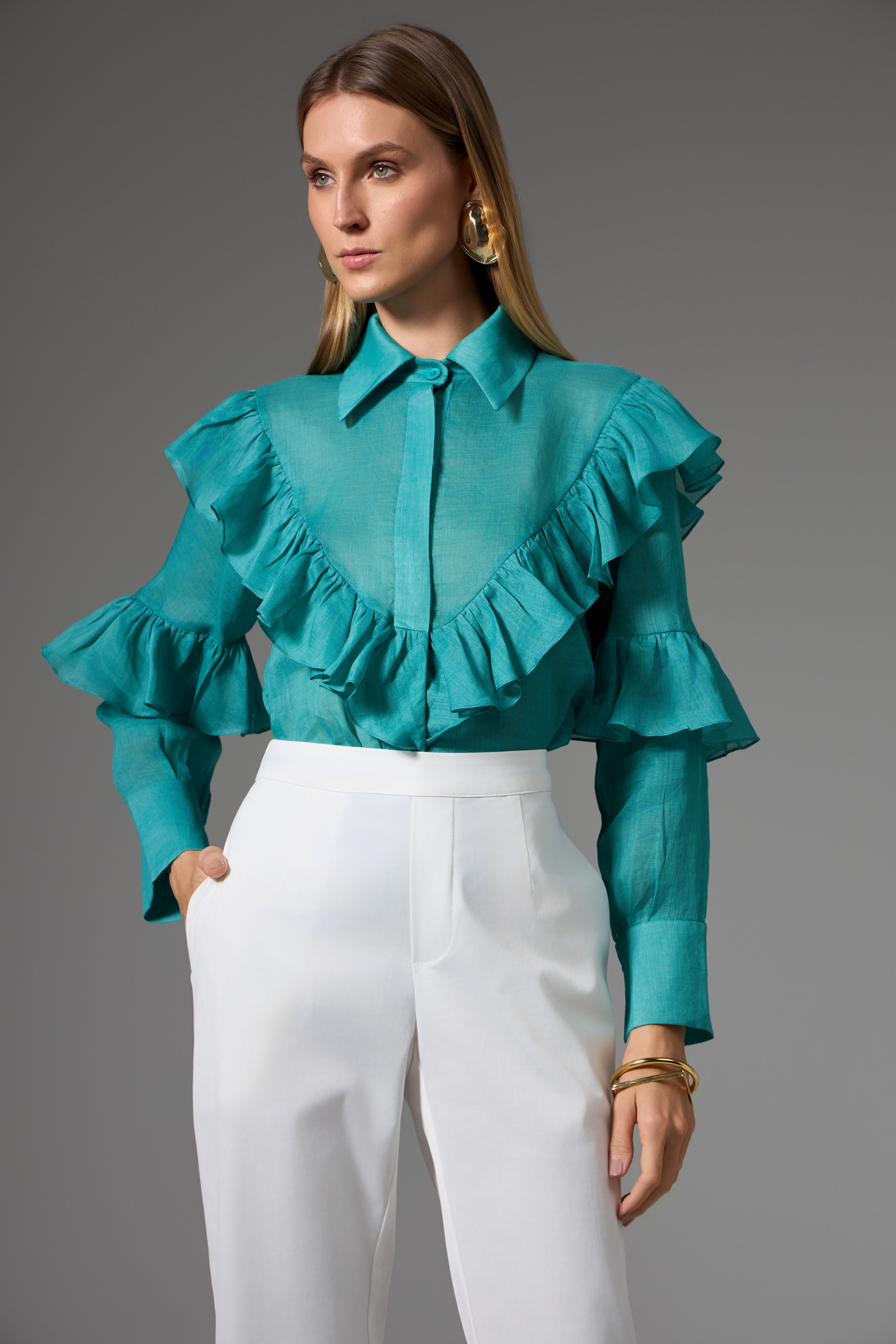 CAMISA MONACO VERDE PETRÓLEO