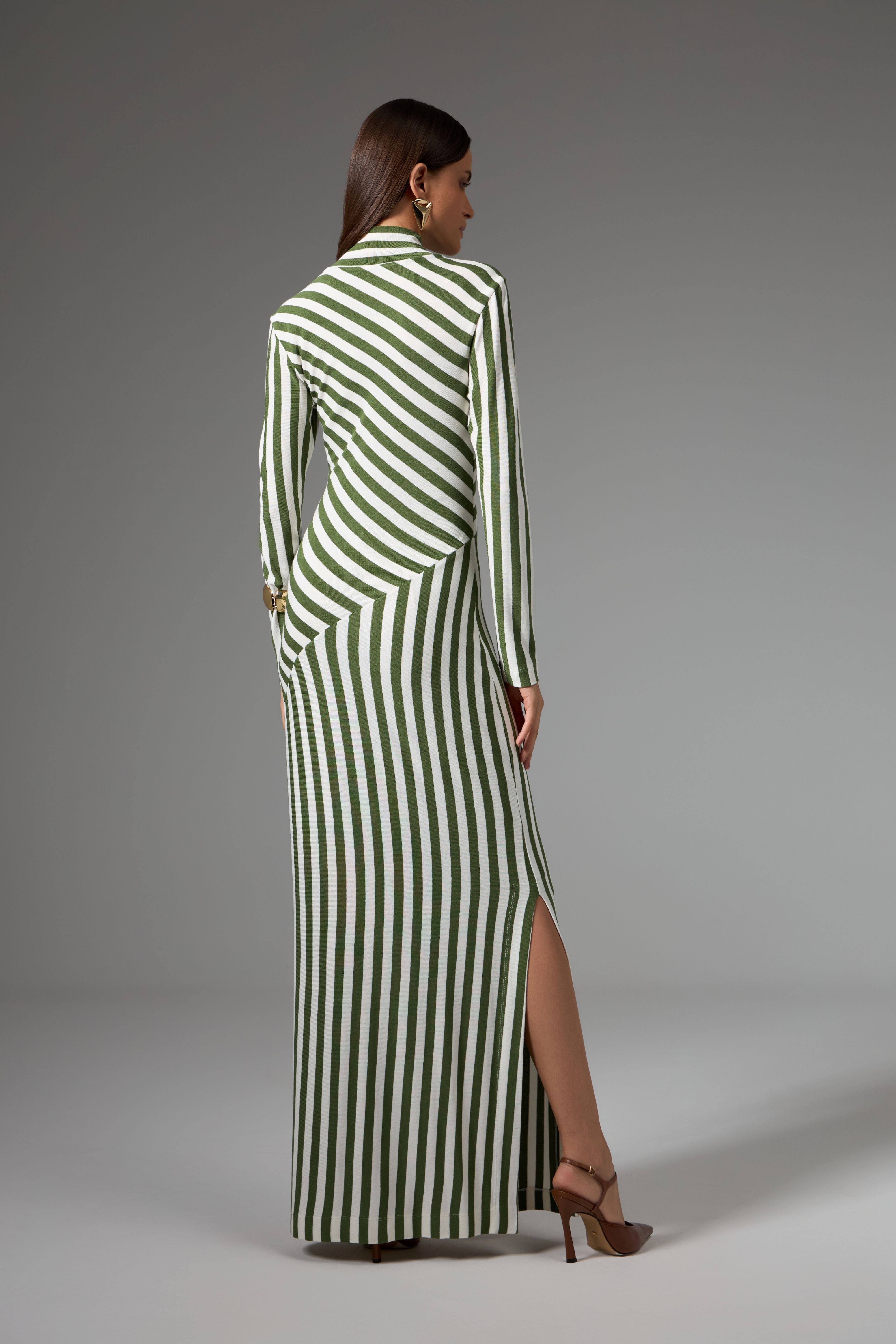 VESTIDO NY BLANCO Y VERDE