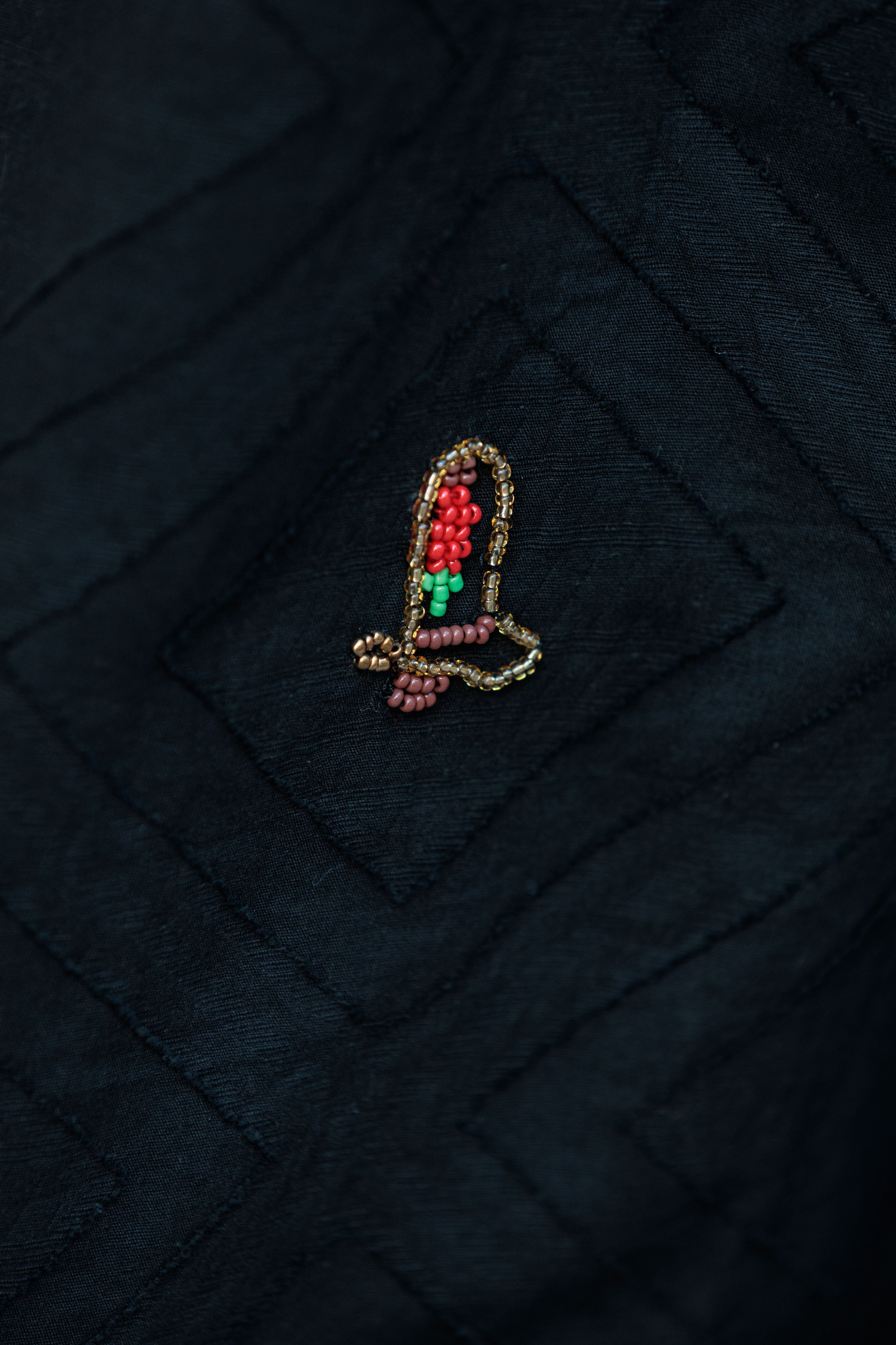 VESTIDO DETALLE BORDADO VINTAGE HORSE NEGRO